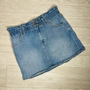 Wild fable denim blue jean mini skirt large